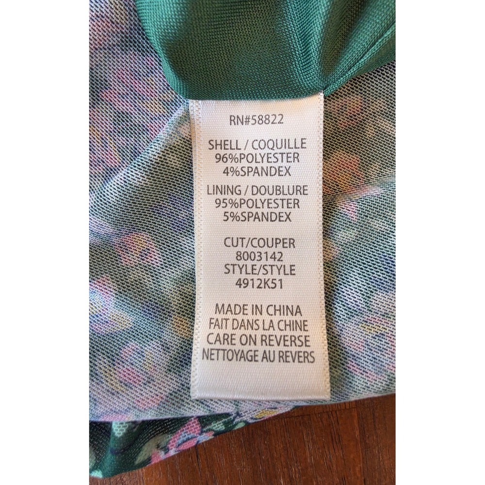 Max Studio London Floral Smocked Maxi Dress M Cottage Peasant Fairy Boho Garden - Picture 4 of 7